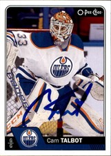 Cam Talbot Signed Autographed 16/17 OPC O-Pee-Chee card Edmonton Oilers