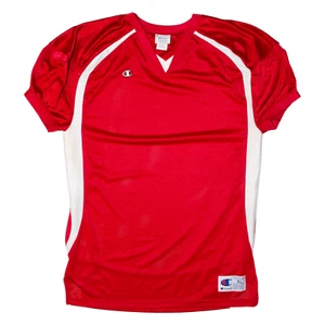 CHAMPION Mens Jersey Red V-Neck Nylon XL - Picture 1 of 6