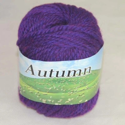 Sale new soft warm 1 BallX50g Chunky Thick Wool Hand Knitting Yarn Royal Purple - Image 1 of 4