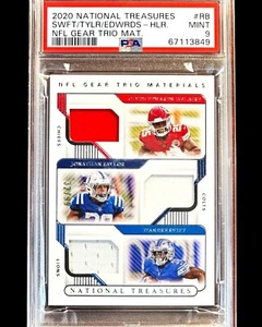 Jonathan Taylor D'Andre Swift 2020 National Treasures Rookie /99 - PSA 9 Pop 1/1 - Bild 1 von 5