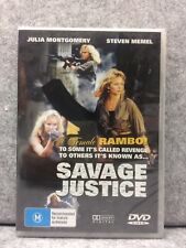 NEW: SAVAGE JUSTICE | Montgomery Memel Movie DVD Region ALL PAL | Free Fast Post