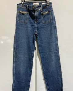 Guess Eco 1981 High-Rise Straight Jeans - Blue - W28,L30 - BNWT - Picture 1 of 6