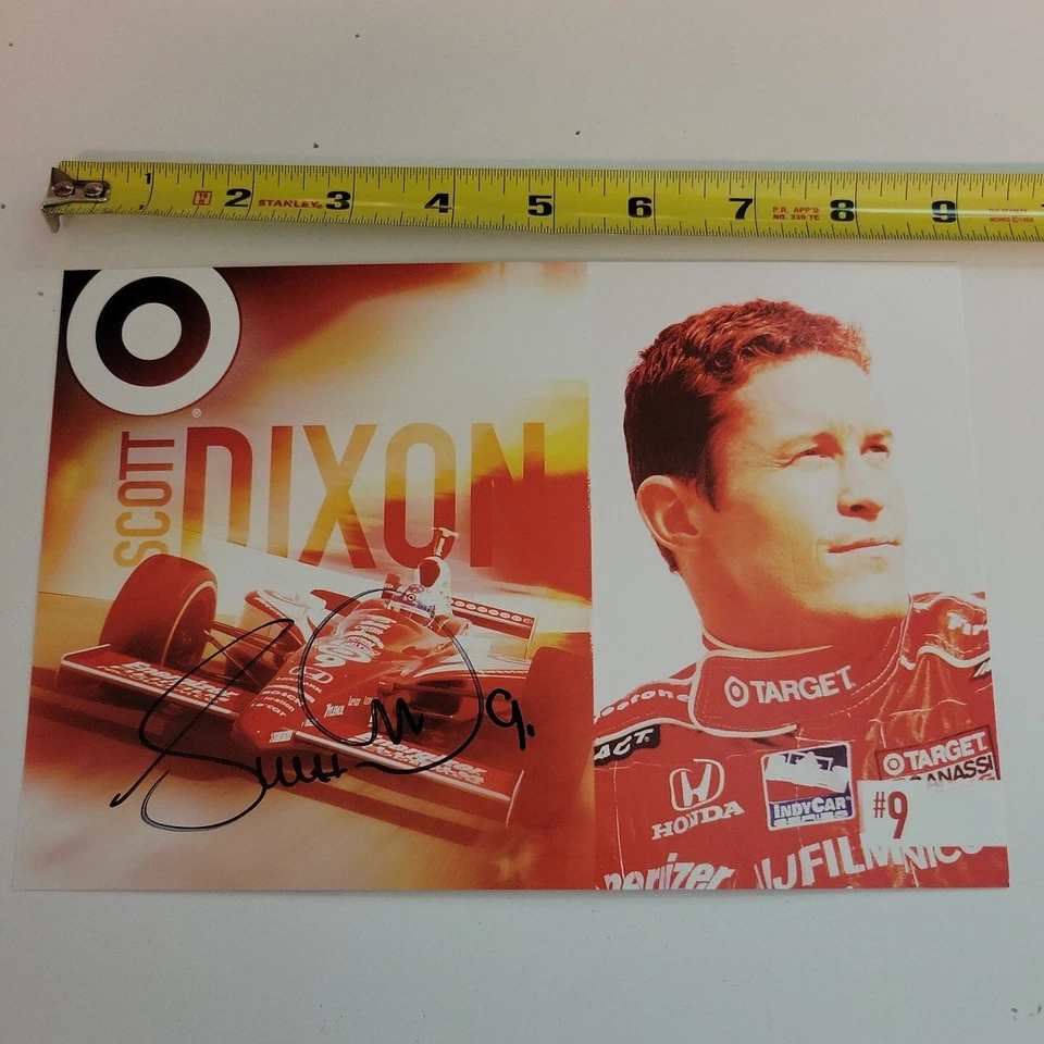 2006 TARGET/ CHIP GANASSI SCOTT DIXON #9 HONDA RACING signed POSTCARD - Image 1 of 3