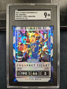 Lonzo Ball 2020-21 Contenders Draft Picks Cracked Ice Ticket /23 Variation #46 