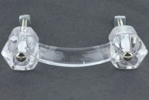 2 Crystal CLEAR Glass Cabinet Pulls Drawer Handles Hardware Victorian Style - Picture 1 of 1