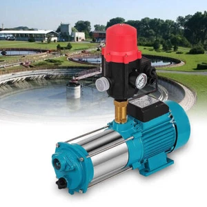 Kreiselpumpe 9,8 bar Wasserpumpe Hauswasserwerk Gartenpumpe 1300 W 4000 L/h Neu - Bild 1 von 9
