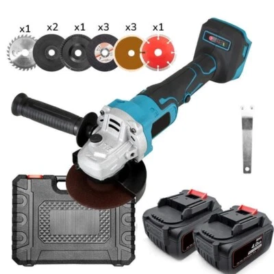 SMERIGLIATRICE FRULLINO ANGOLARE BRUSHLESS DOPPIA BATTERIA 11 DISCHI 100MM 4AH - Immagine 1 di 4