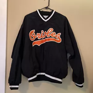 Vintage 90s Birdie Richard Leslie Baltimore Orioles Pull Over Windbreaker Large - Picture 1 of 7
