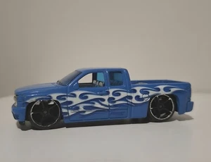 Hot Wheels Chevy Silverado - Blue with White Flames | Very Good Condition - Picture 1 of 5