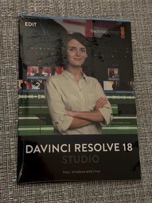 Blackmagic Design DaVinci Resolve Studio, Activation Card (New, Shrink Wrapped) - Image 1 of 2
