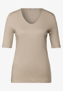 Street One Basic Kurzarmshirt Palmira  Coastal Beige - Bild 1 von 1