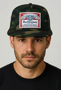 Gorra Supreme x Budweiser 5 paneles Snapback SS09 vintage Anheuser Busch - Imagen 1 de 11