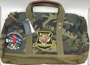 Polo Ralph Lauren Men's Tiger-Patch Camo Canvas Duffel - Picture 1 of 4