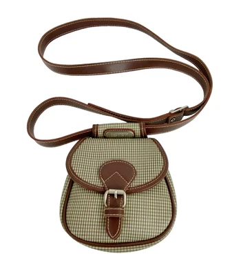 Esprit Bandolera Bolso de Hombro Cartera Vintage Marrón Verde Vintage Pequeño Bolso de Montura Foto 1 de 4