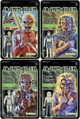 Figura de reacción Super7 Iron Maiden onda 1 brilla en la oscuridad exclusiva de AE Foto 1 de 4