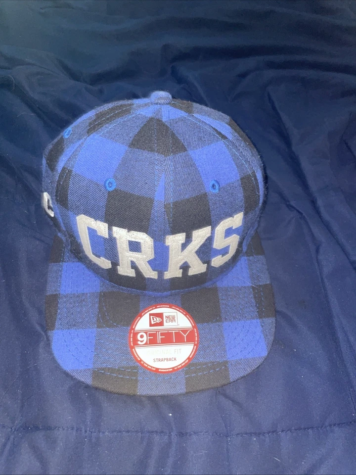 Crooks and Castles New Era 9Fifty Azul Franela Snapback Gorra Gorra 3 Foto 1 de 2