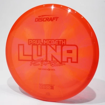 Дисковый паттер для гольфа Discraft Paul McBeth Z Swirl Luna, серия Tour, выберите диск - Изображение 1 из 4