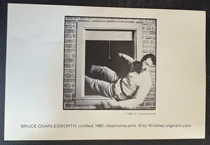 Kunst Postkarte OS Bruce Charlesworth Fotografien P.S. 1 NYC 1983 Gallery Invite - Bild 1 von 2