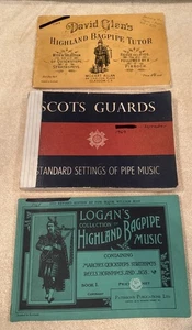 3 Vintage Scots Bagpipes Music Books & Tutorials 1968-1969 - Picture 1 of 20