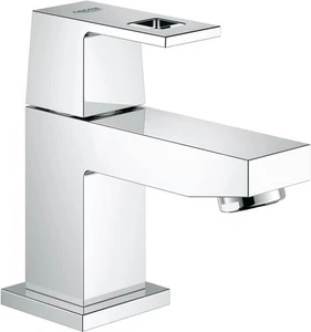 GROHE Eurocube | Badarmatur - Waschtischarmatur | EcoJoy WASSERSPARFUNKTION, gla - Bild 1 von 6