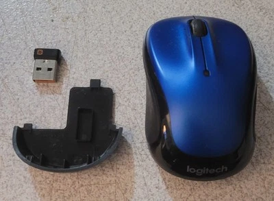 Genuine Blue Logitech M325 Wireless Mouse with Unifying Receiver & Battery - Image 1 of 3