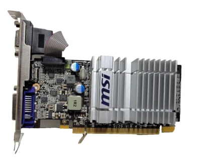 MSI NVIDIA GeForce 210 (N210-MD512D3H/LP) 512MB GDDR3 SDRAM PCI Express x16 - Image 1 of 4