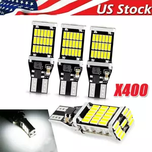 T15 921 912 LED Reverse Backup Light Bulbs W16W 916 6000K Super Bright White - Picture 1 of 8