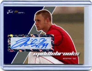 2008 Just Minors Will Middlebrooks Just Autographs Silver Rookie Auto 5/10 NM-MT