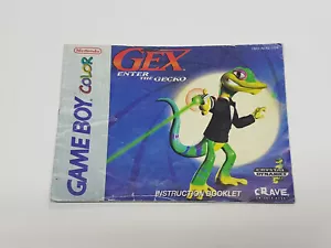 Gex Enter The Gecko Nintendo Game Boy Color Original Manual Only * - Picture 1 of 16