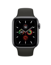 Apple Watch Series 5 GPS, 44mm Space Grey Aluminium Case with Black Sport Band -