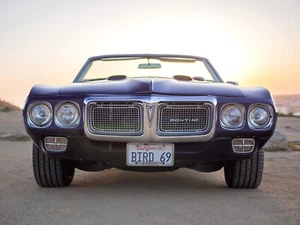 1969 Pontiac Firebird Formula Front | 24x36 inch POSTER | vintage classic car - Picture 1 of 2