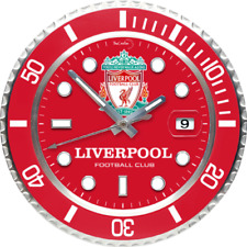 LIVERPOOL FC Wall Clock with Date Magnifier - Elegant  Design - Sport Football