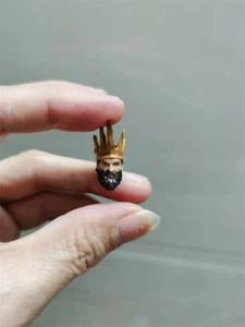 1:18 Barbarian King Head Sculpt Carved For 3.75inch Male Action Figure Body tOYS - Picture 1 of 6