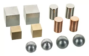 Density Metals Set - Brass, Iron, Aluminum, Copper, Zinc & Lead - Eisco Labs - Picture 1 of 2