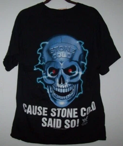 STONE COLD STEVE AUSTIN 3:16 WWE WWF 1998 BLACK ADULT SHIRT SIZE ADULT LARGE - Picture 1 of 8