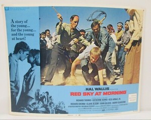 Vintage Red Sky at Morning Original 1971 Lobby Card Richard Thomas Claire Bloom