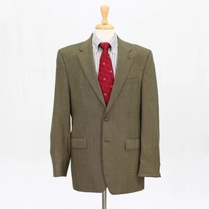 Ralph Lauren 42L Brown Sport Coat Blazer Jacket Solid 2B Wool - Picture 1 of 11