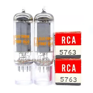 Zwei ausgezeichnete RCA 5763 Röhren NOS NIB Match Date Codes AMPLITREX Testergebnisse - Bild 1 von 1
