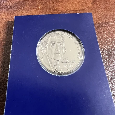 2021-P Jefferson Nickel BU in Mint Cello Gem BU  Free S&H Cover