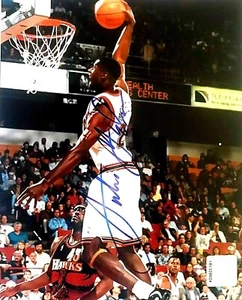 1996 NBA#181328624 Antonio McDyess "Denver Nuggets" Auto. 8x10 w/COA BKP-152 - Picture 1 of 3