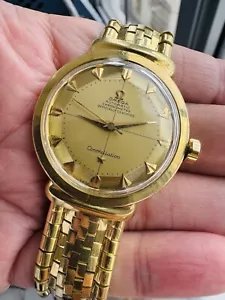 OMEGA CONSTELLATION 18K VINTAGE GRAND LUXE REF 14355 MENS DRESS WATCH!!! - Picture 1 of 10