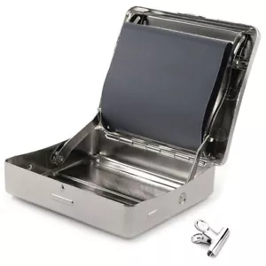 Metal Automatic Cigarette Tobacco Roller Roll Rolling Machine Box Case Maker Tin - Picture 1 of 8