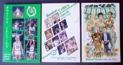 1987-88 1988-89 1990-91 BOSTON CELTICS MEDIA GUIDE Yearbook Lot LARRY BIRD - Image 1 of 4