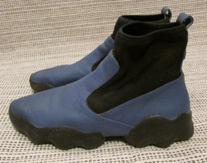 Women's Camper DUB Blue Leather/Textile Pull On Ankle Boots Size 40 - Picture 1 of 7