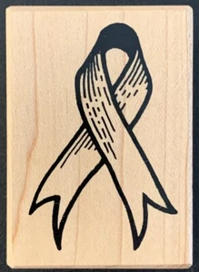PSX D-1462 Awareness Ribbon Rubber Stamp - Picture 1 of 3
