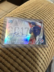 Autógrafo automático Logan Warmoth 2017 Bowman clase cromado de 2017/250 C17A-LW - Imagen 1 de 9