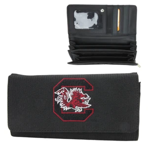 South Carolina Gamecocks Black with Team Logo Debbie Fabric Wallet, NCAA - Picture 1 of 7