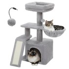 PAWZ Road Small Cat Tree Tower Scratching Post for Kittens with Scratching Board
