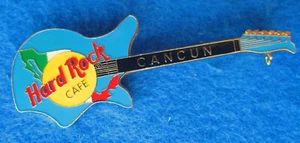 GUITARRA CANCÚN MÉXICO ERA VINTAGE EKO 700 4V AZUL ESMALTE PIN Hard Rock Café - Imagen 1 de 1
