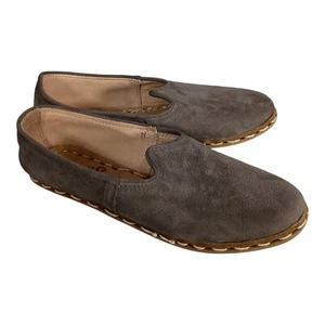 Sabah Shoes Flats Loafers Ashmore Grey Leather Women's 38/US 7 - Picture 1 of 10